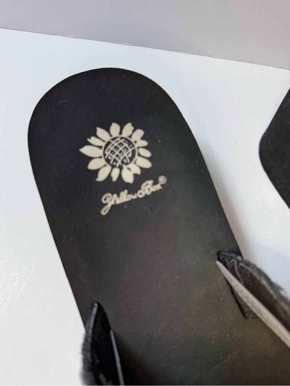 Embellished Black Wedge Slide Sandals - Size 11 - Picture 7 of 10